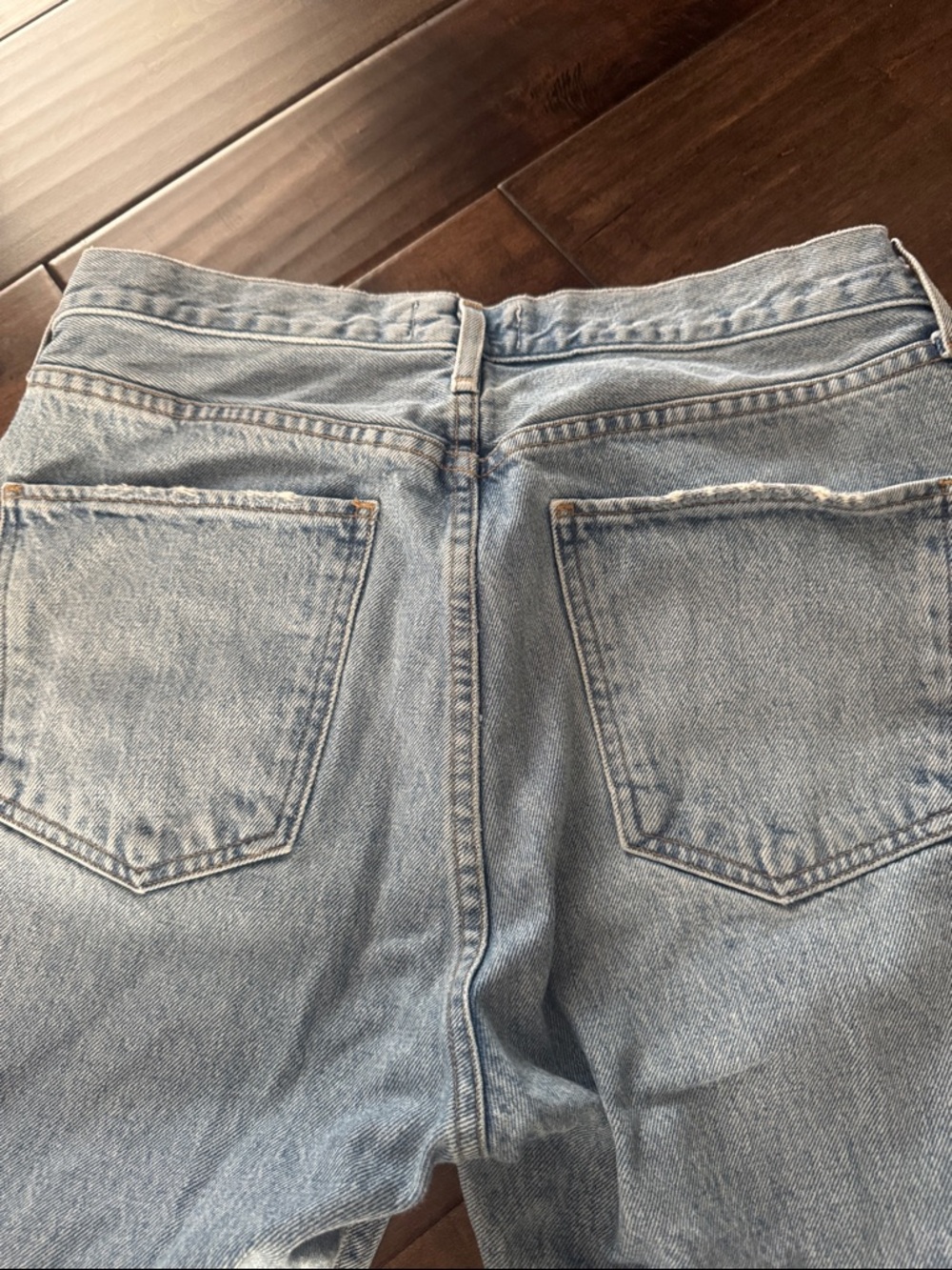 Agolde Cherie Straight-Leg Jeans with Raw Cuff - Picture 5 of 5
